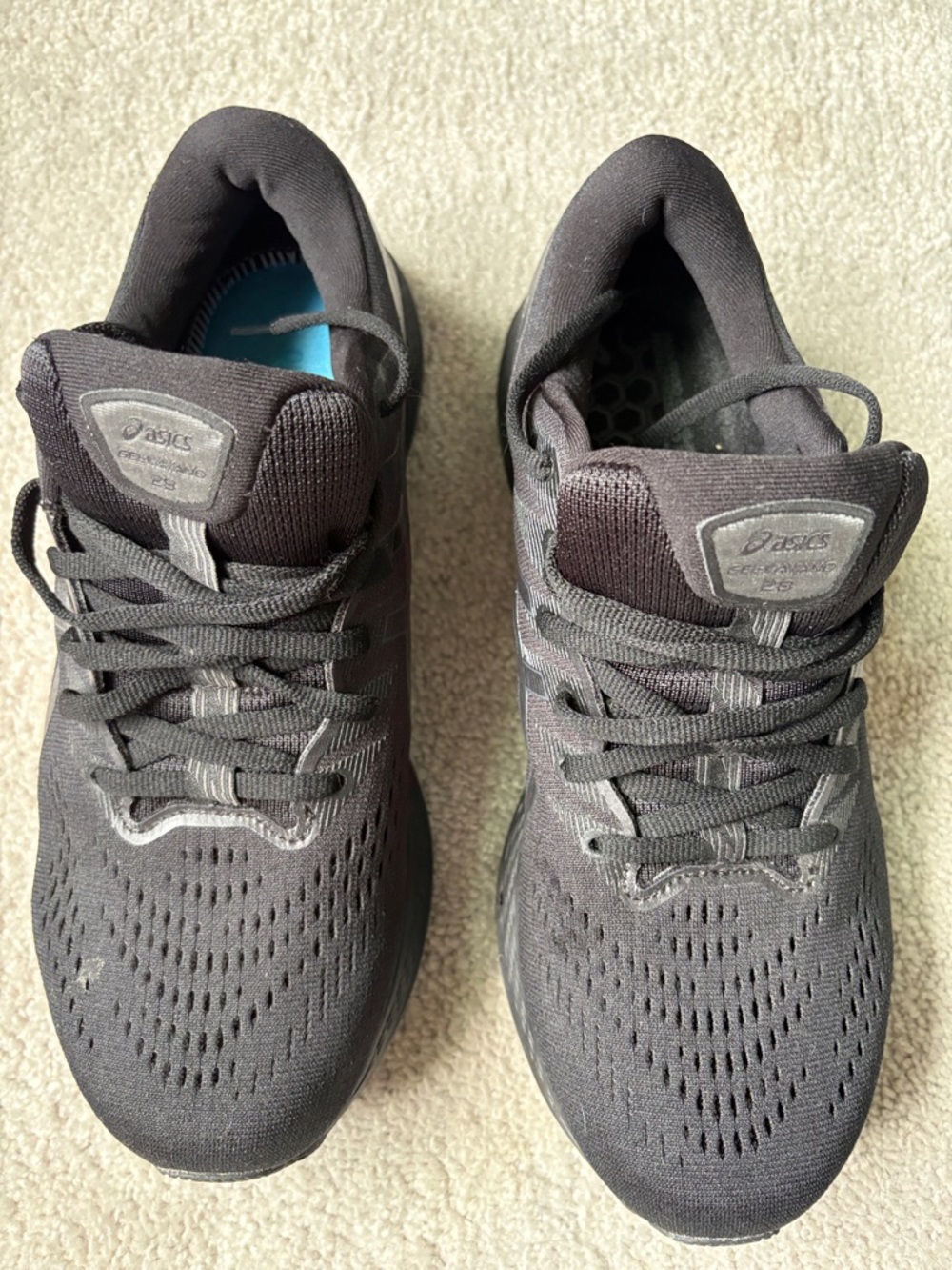 Asics Men's Charcoal Gray Athletic Running Shoes